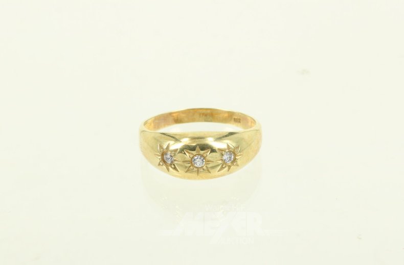 Ring mit kl. Diamantimitationen