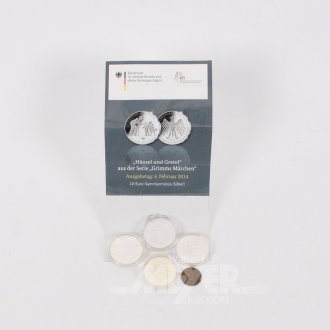 4 BRD Euro-Sonderprägungen