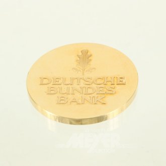 Goldmedaille zum Dienstjubiläums der Deutschen Bundesbank für 25 Jahre