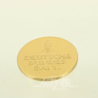 Goldmedaille zum Dienstjubiläum der Deutschen Bundesbank für 40 Jahre