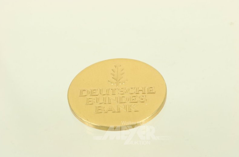 Goldmedaille zum Dienstjubiläum der Deutschen Bundesbank für 40 Jahre