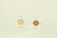 2 Sonderprägungen in 585er Gold aus dem Abonnement