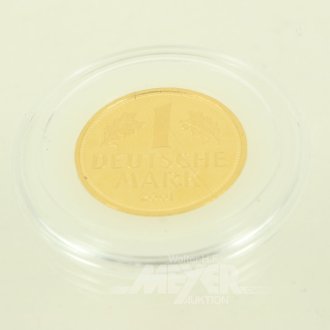 Goldmünze BRD 1 Deutsche Mark 2001