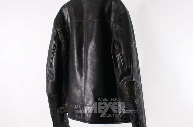 Vintage Lederjacke, schwarz