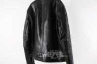 Vintage Lederjacke, schwarz