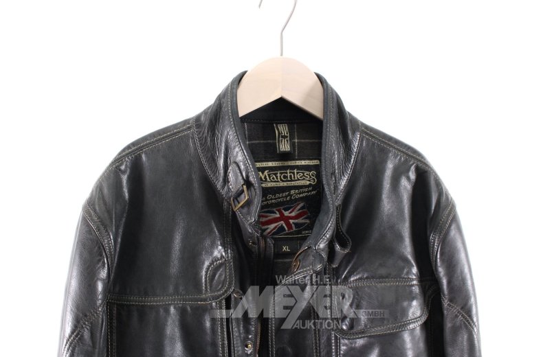 Vintage Lederjacke, schwarz