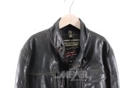 Vintage Lederjacke, schwarz