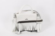Crossbody-Ledertasche mit Fransen