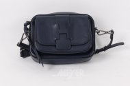 Kl.Crossbody-Ledertasche in Marineblau