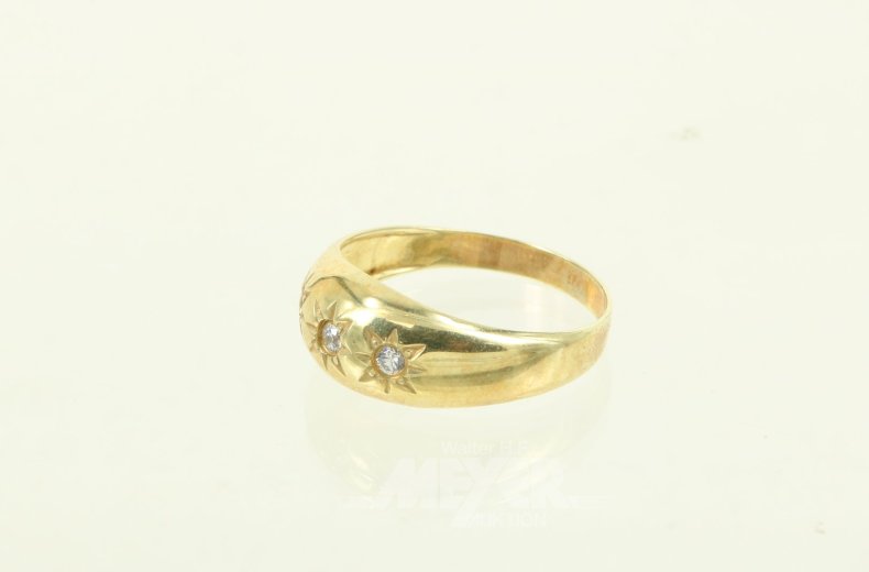 Ring mit kl. Diamantimitationen