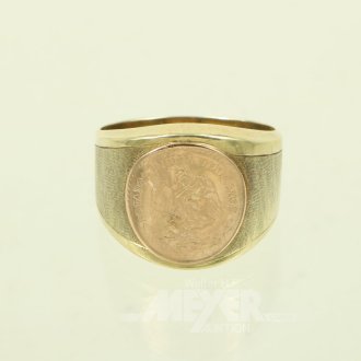 Ring mit Goldmünze