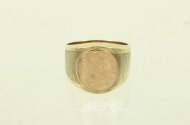 Ring mit Goldmünze