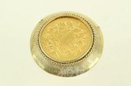 Broschenanhänger mit Feingoldmedaille