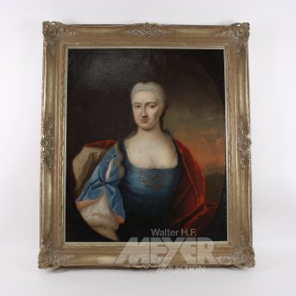 Gemälde "Damenportrait", 18. Jh.