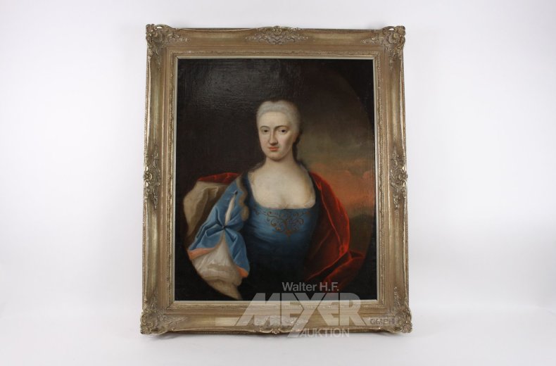 Gemälde "Damenportrait", 18. Jh.