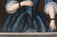 Gemälde "Dame mit Fächer"