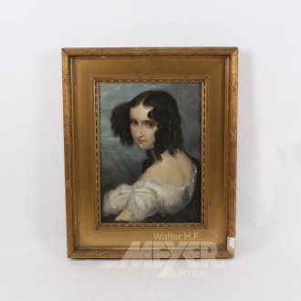 Gemälde "romantisches Damenportrait", 19. Jh.