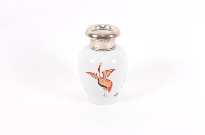 Vase mit 800er Silbermontierung