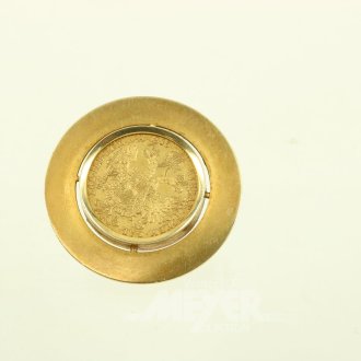 Broschenanhänger mit Goldmünze