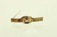 Brosche mit 1 Brillant von ca. 0,10ct