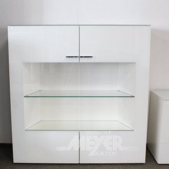 modernes Highboard, weiß