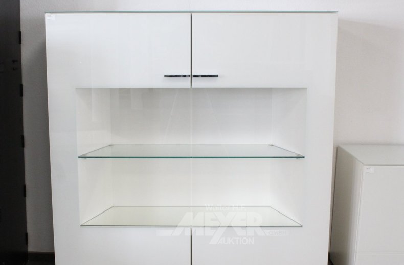 modernes Highboard, weiß