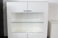 modernes Highboard, weiß