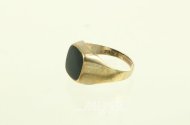 Herrenring mit Onyxplatte