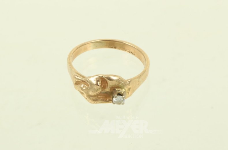 Ring mit 1 kl. Brillant