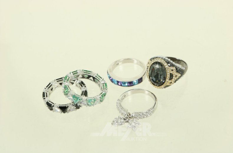 5 Swarovski Ringe