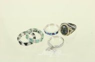 5 Swarovski Ringe