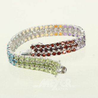 Armband mit bunten Farbsteinen