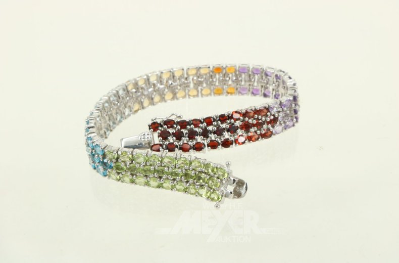 Armband mit bunten Farbsteinen