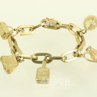 Gliederarmband mit 5 Anhänger