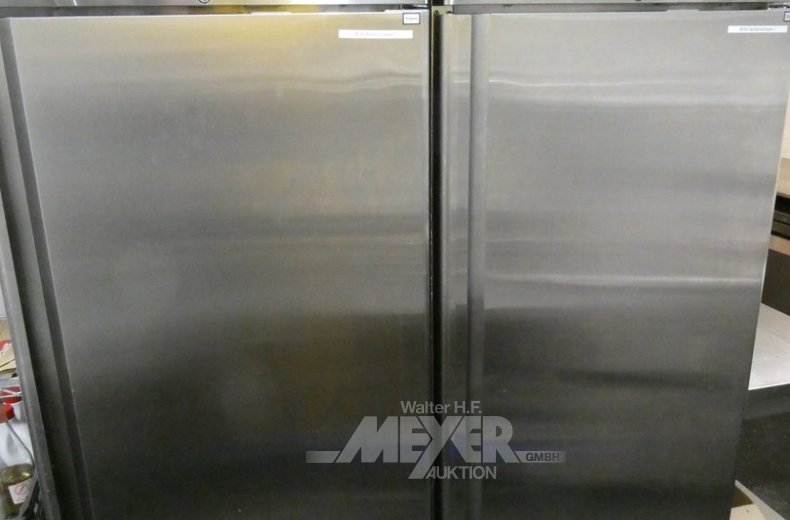 Kühlschrank und 1 Gefrierschrank, V2A