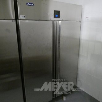 Gastro-Gefrierschrank, V2A, doppeltürig