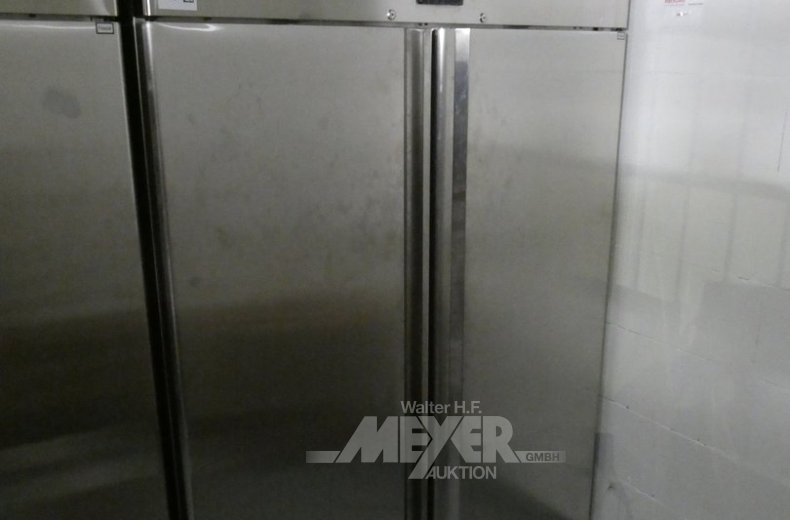 Gastro-Gefrierschrank, V2A, doppeltürig