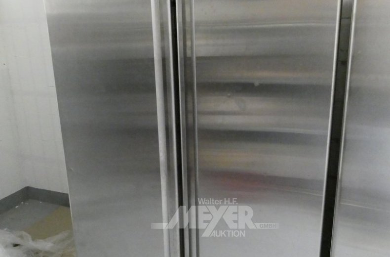 Gastro-Gefrierschrank, V2A, doppeltürig