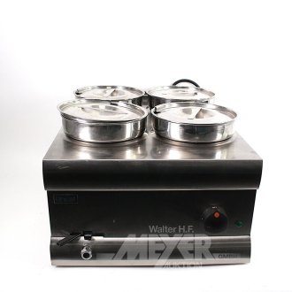 Warmhaltegerät / Wasserbad mit 4 Töpfen
