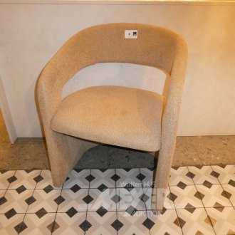 12 Polstersessel, beige, mit Rundlehne