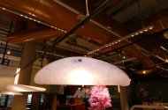 6 LED-Deckensegel aus Filz