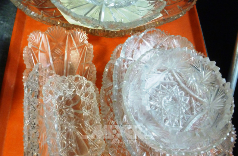 Posten versch. Kristall: