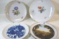 5 versch. gr. Porzellanteller,