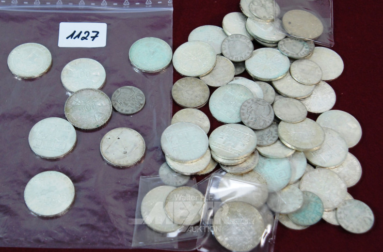 Posten österreichische Silber-Schillinge