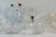 Posten Kristall-Schalen, Kanne, etc.
