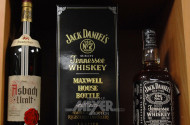 3 Flaschen Alkoholika: Whiskey/Cognac
