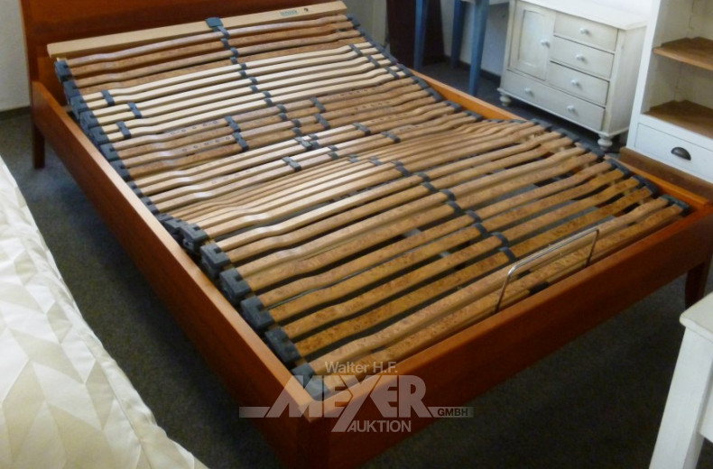 Einzelbett, Kirschbaum mit Motorrahmen