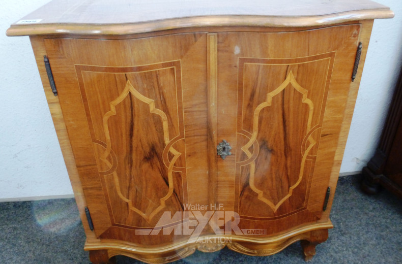 kl. Schränkchen, Nußbaum, 2-türig,