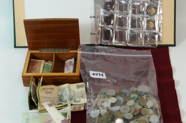 Numis-Münz-Album u. lose Münzen,