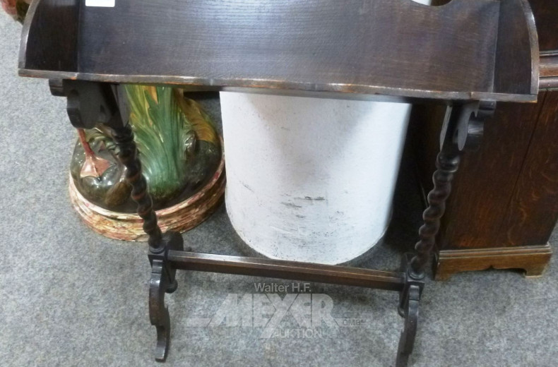 kl. Bücherstand, Eiche, mit gedrehten